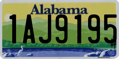 AL license plate 1AJ9195