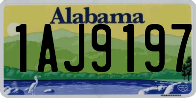 AL license plate 1AJ9197