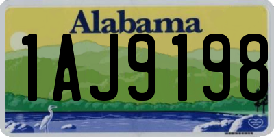 AL license plate 1AJ9198