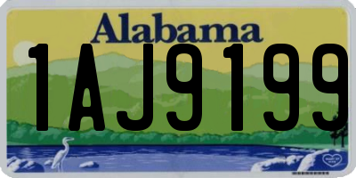 AL license plate 1AJ9199
