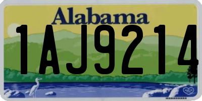 AL license plate 1AJ9214