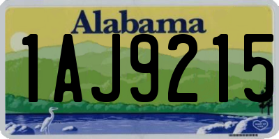 AL license plate 1AJ9215