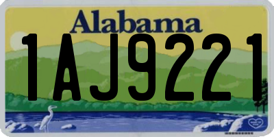 AL license plate 1AJ9221