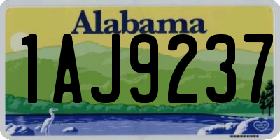 AL license plate 1AJ9237