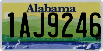 AL license plate 1AJ9246
