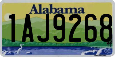 AL license plate 1AJ9268
