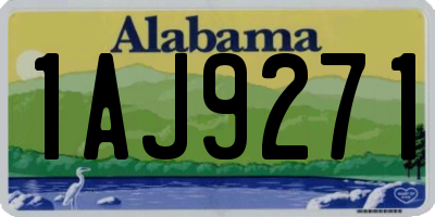 AL license plate 1AJ9271