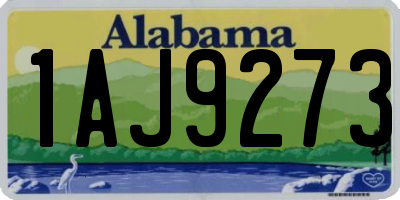 AL license plate 1AJ9273