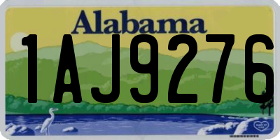 AL license plate 1AJ9276