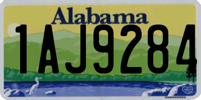 AL license plate 1AJ9284