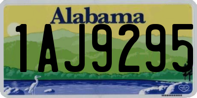 AL license plate 1AJ9295