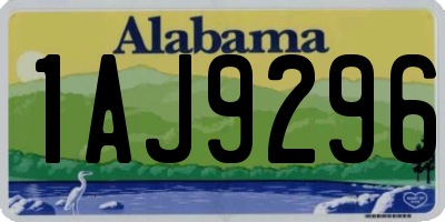 AL license plate 1AJ9296