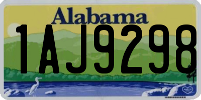 AL license plate 1AJ9298