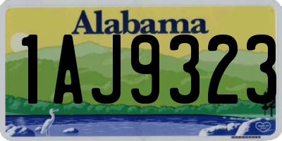 AL license plate 1AJ9323