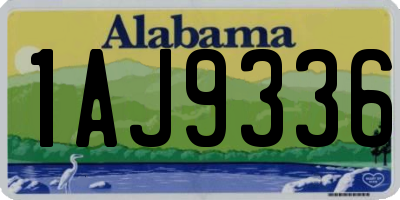 AL license plate 1AJ9336