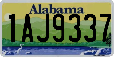 AL license plate 1AJ9337