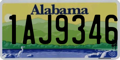 AL license plate 1AJ9346