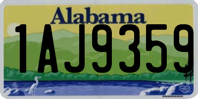 AL license plate 1AJ9359
