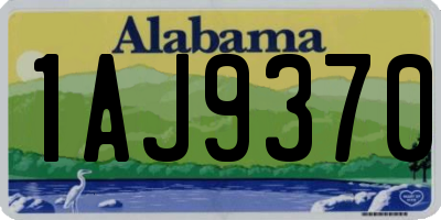 AL license plate 1AJ9370