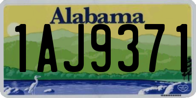 AL license plate 1AJ9371