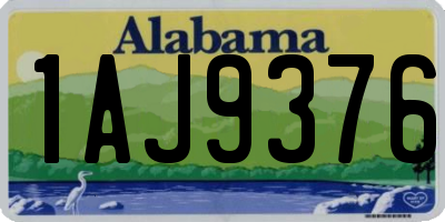 AL license plate 1AJ9376