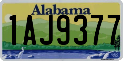 AL license plate 1AJ9377