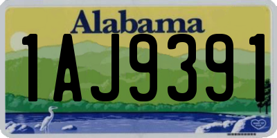 AL license plate 1AJ9391