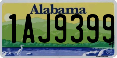 AL license plate 1AJ9399