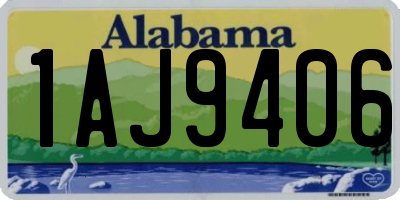 AL license plate 1AJ9406