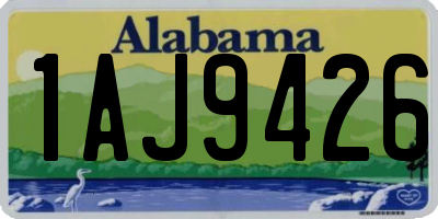 AL license plate 1AJ9426