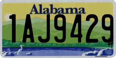 AL license plate 1AJ9429