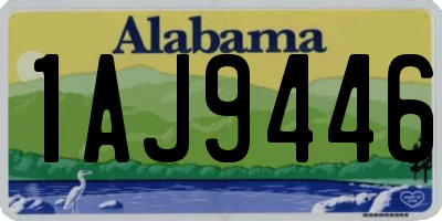 AL license plate 1AJ9446