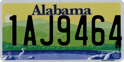 AL license plate 1AJ9464