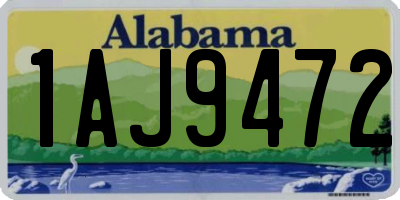 AL license plate 1AJ9472
