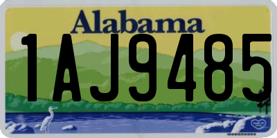 AL license plate 1AJ9485