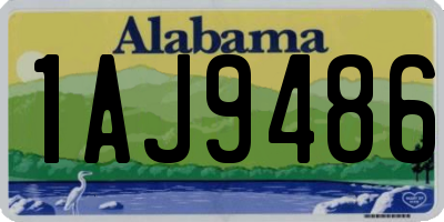 AL license plate 1AJ9486