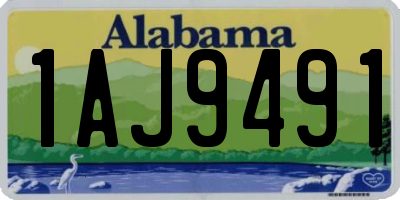 AL license plate 1AJ9491