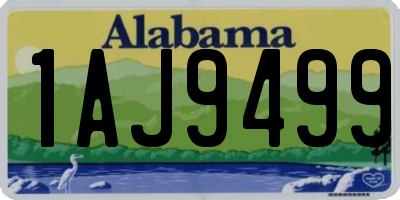 AL license plate 1AJ9499