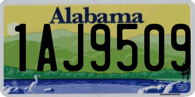 AL license plate 1AJ9509