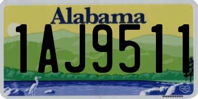 AL license plate 1AJ9511