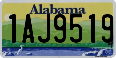 AL license plate 1AJ9519