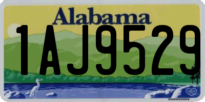 AL license plate 1AJ9529