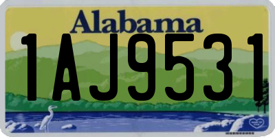 AL license plate 1AJ9531