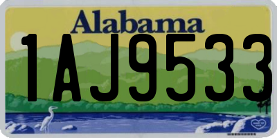 AL license plate 1AJ9533