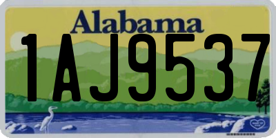 AL license plate 1AJ9537
