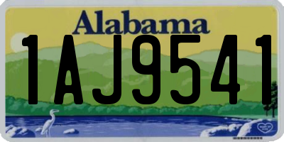 AL license plate 1AJ9541