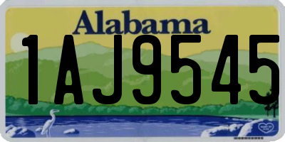 AL license plate 1AJ9545
