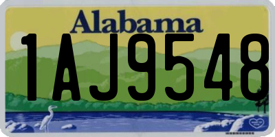 AL license plate 1AJ9548