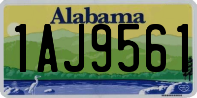 AL license plate 1AJ9561
