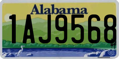 AL license plate 1AJ9568